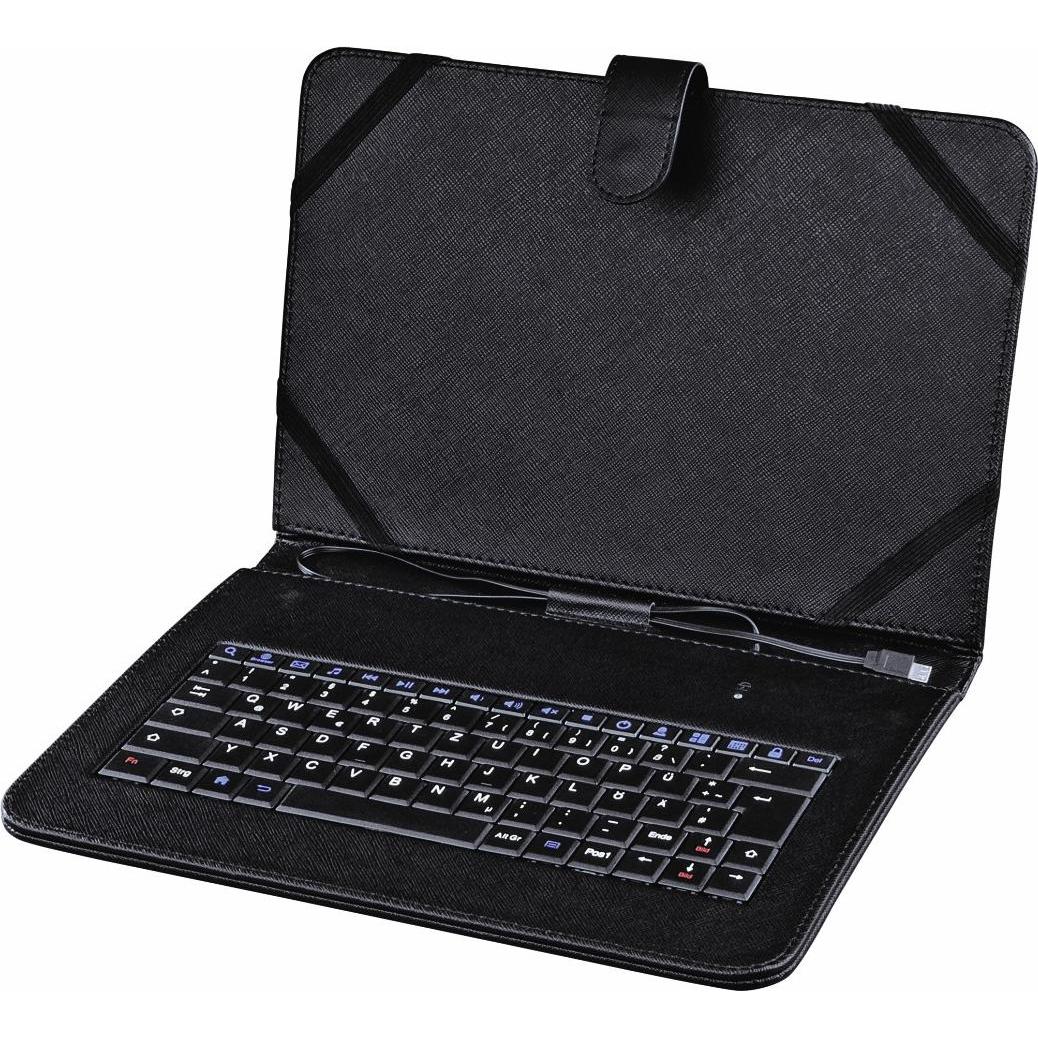 Hama OTG" für Android, Displaygrösse bis 10,5 (DE), Tablet Tastatur, Schwarz