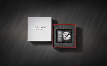 Actual product image Mondaine Neo Vegan (Chronograph, Swiss made, Analogue wristwatch, 41 mm)