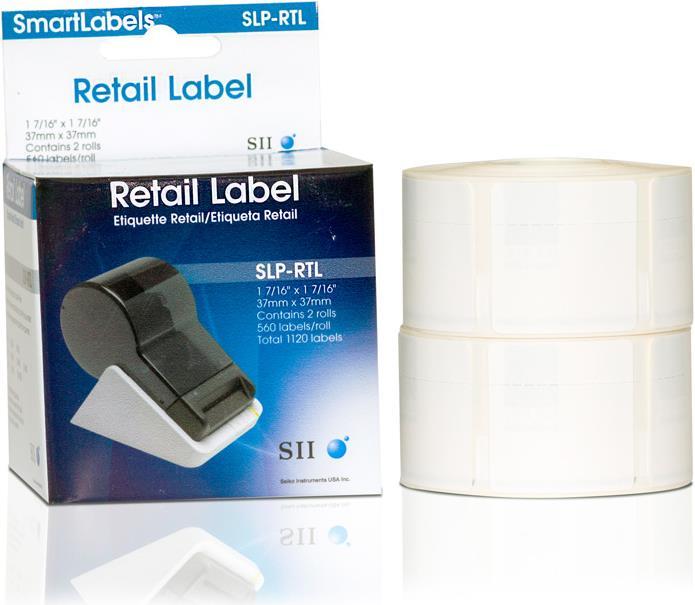 Produktbild Seiko SLP-RTL Warenauszeichnungsetiketten, 2 Rollen à 560 Etiketten (3.70 cm)