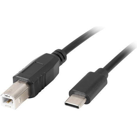 Lanberg CA-USBA-14CC-0018-BK USB Kabel USB 2.0 USB B USB C (1.80 m, USB 2.0), USB Kabel