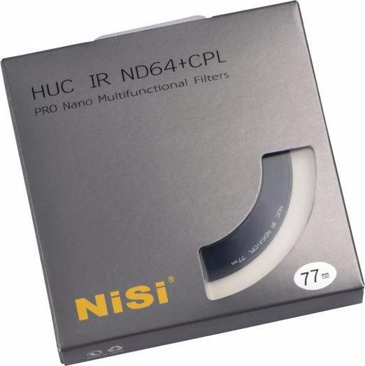 Actual product image Nisi Gray Filter Pro Nano IR ND64 + CPL 62mm (Neutral density filter)