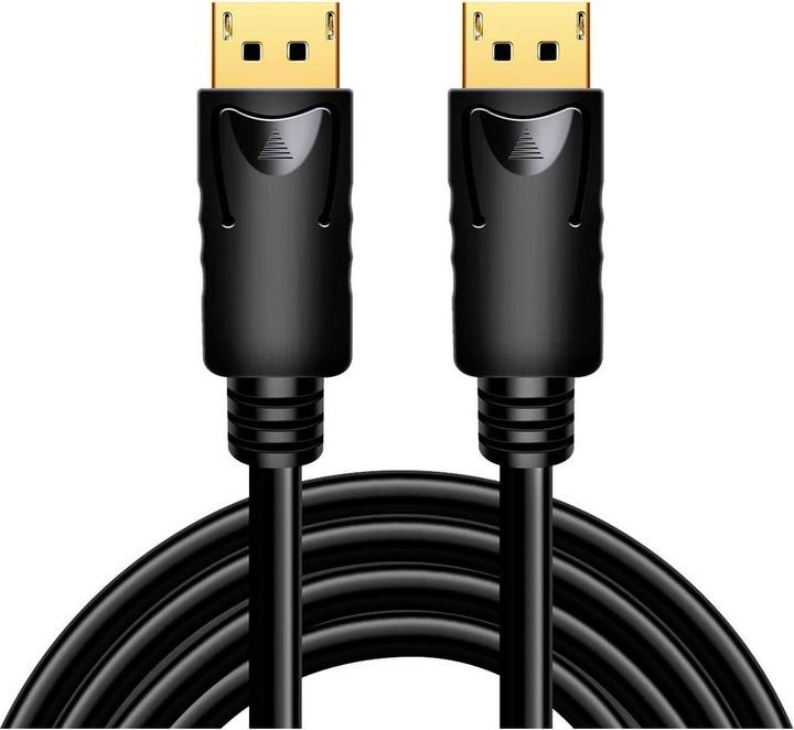 Image du produit LogiLink CD0103 Câble DisplayPort DP/M vers DP/M, 4K/60Hz, CCS, noir, 5m (5 m)