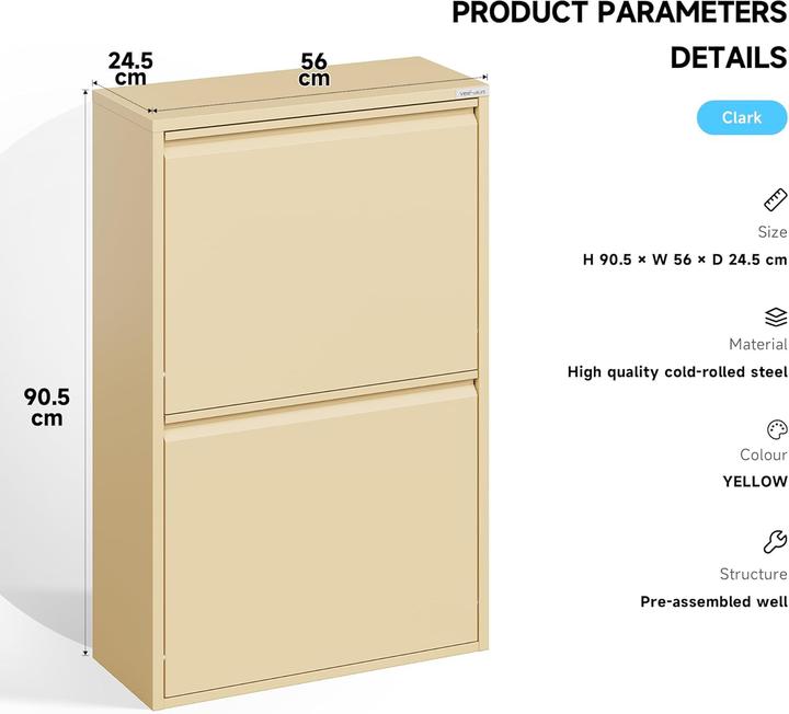 Produktbild Veehaus Küchen Mülltrennsystem mit Klappdeckel, 4x15L (60 l)