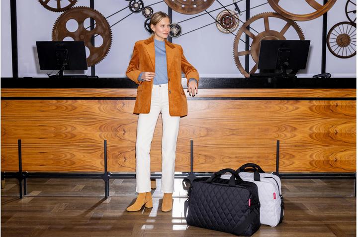 Produktbild reisenthel Reisetasche Duffelbag M Rhombus 38 l, Hellgrau (38 l)