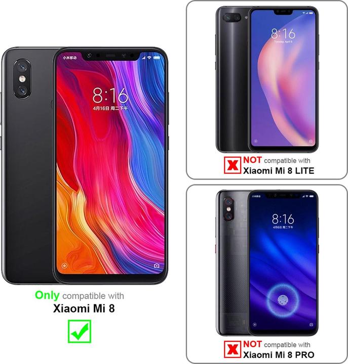 Actual product image Cadorabo Book Invisible Magnet Cover (Mi 8)