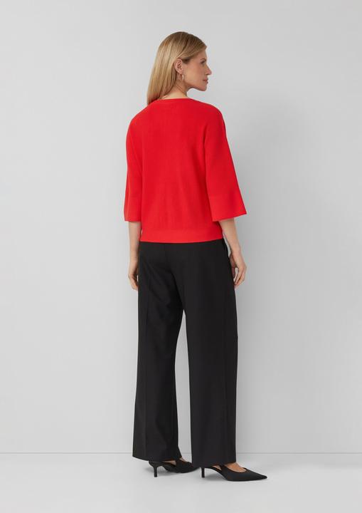 Produktbild s.Oliver Strickpullover Strukturierter Viskosemix-Pullover im Relaxed Fit (34)