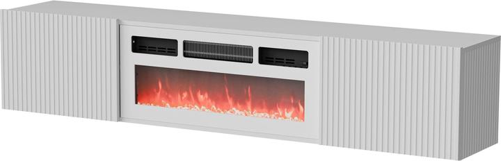 Image du produit Cama RTV ROTA 183x35x37 blanc mat + manteau de cheminée blanc (183 x 35 x 37 cm)