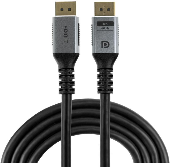 Actual product image Onit Kabel Premium DisplayPort - DisplayPort, 8K/60 Hz, 1 m (1 m)