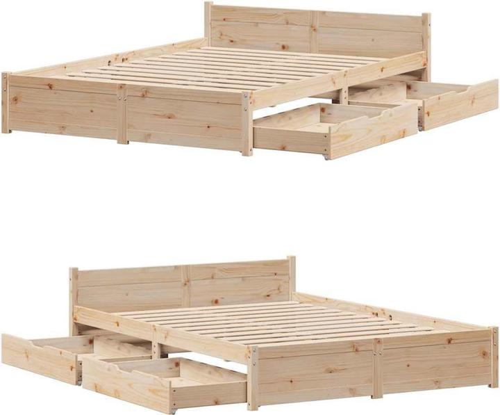 Image du produit vidaXL Bettrahmen (135 x 190 cm)