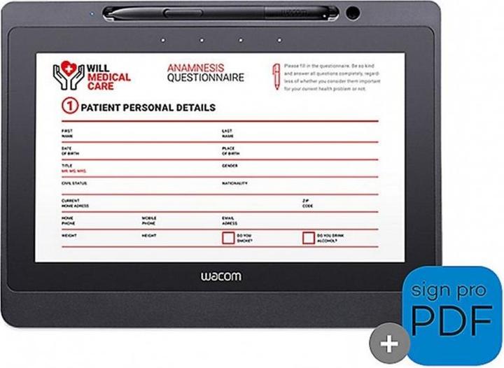 Actual product image Wacom Signature Tablet DTU-1141B (10.10", 2540 lpi)