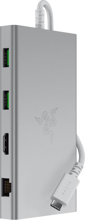 Actual product image Razer USB-C Dock - Mercury Edition (USB-C, 11 ports)