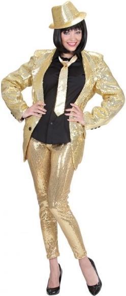 Actual product image Widmann Leggings sequins gold (L)