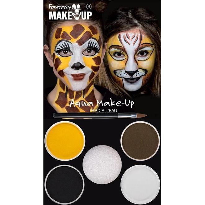 Fantasy Make Up Schminkset - Löwe und Giraffe - Make-Up mit Zubehör