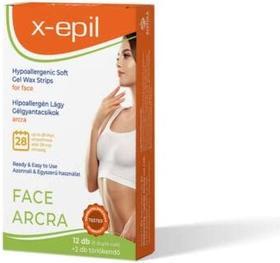 Produktbild X-epil Premium Soft Sensitive Gel Wax Strips for Face - Quick Solution for Silky Soft Skin