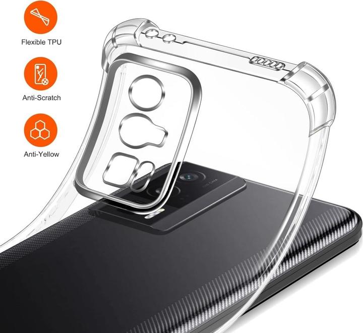 Produktbild Screenguard Xiaomi Poco F5 Pro Hülle Crystal Soft Airbag Bumper (Xiaomi Poco F5 Pro)