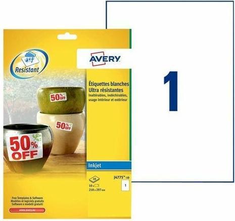 Produktbild Avery wetterfeste und langlebige Inkjet-Etiketten