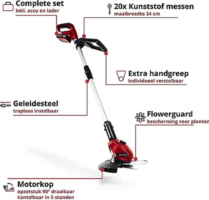 Actual product image Einhell GE-CT 18 Li Kit (Plastic knives)