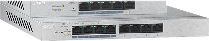 Actual product image Zyxel GS1200-8HP: 8Port PoE+ Switch, V2 (8 Ports)