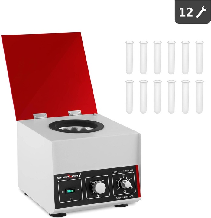 Produktbild Steinberg Tischzentrifuge Zentrifuge 180 W RZB 1150 xg Winkelrotor 3000 U min 12 x 20 ml