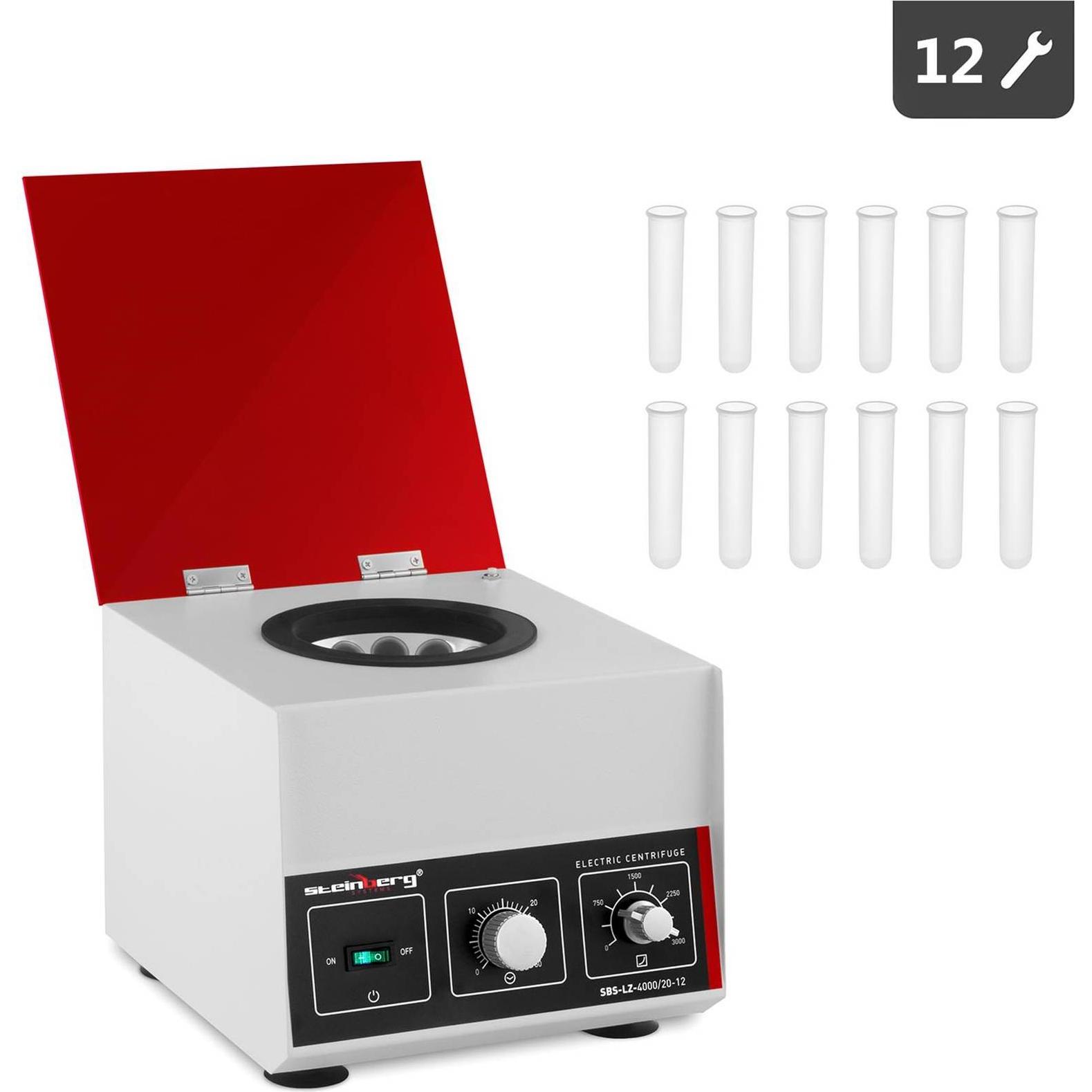 Steinberg, Laborbedarf, Tischzentrifuge Zentrifuge 180 W RZB 1150 xg Winkelrotor 3000 U min 12 x 20 ml
