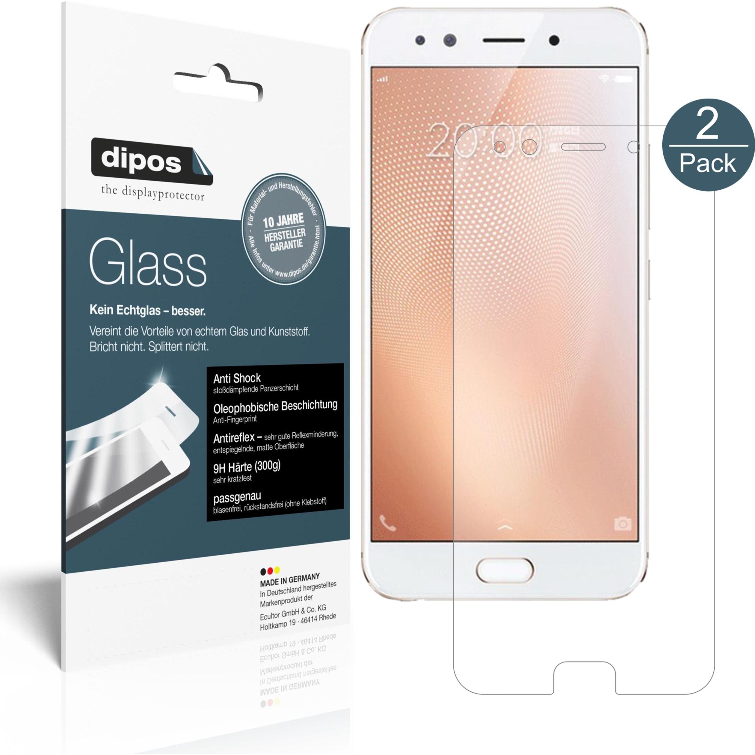 Dipos Displayschutz Anti-Shock (1 Stück, Vivo X9s), Smartphone Schutzfolie, Transparent