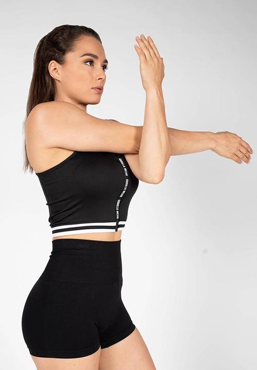 Image du produit Gorilla Wear Mesa Zip Front Crop Top Noir (XS)