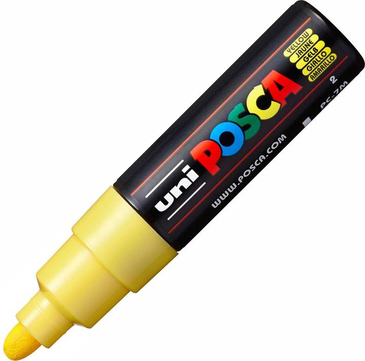 Actual product image Posca Medium marker PC-7M (Yellow, 5.50 mm, 1 x)