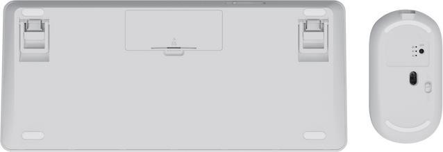 Productafbeelding Trust Lyra toetsenbord Inclusief muis RF draadloos + Bluetooth QWERTY Italiaans Wit (IT, Draadloze)