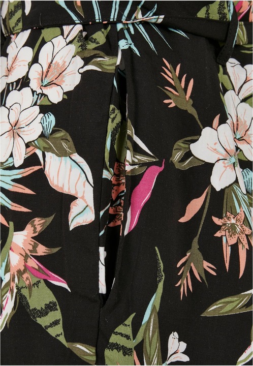 Actual product image Urban Classics Ladies Short Viscose Belt Jumpsuit (M)