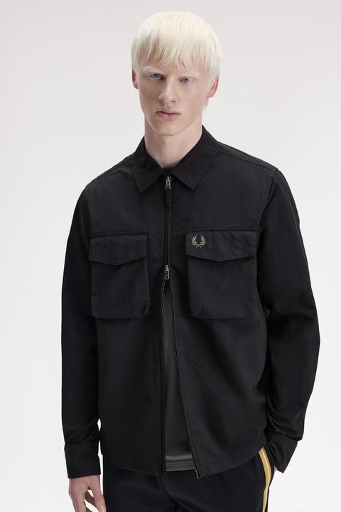 Actual product image Fred Perry Utility overshirt in ripstop (XL)