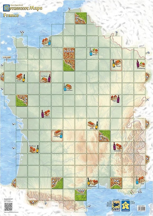 Hans im Glück Carcassonne Maps France (German)