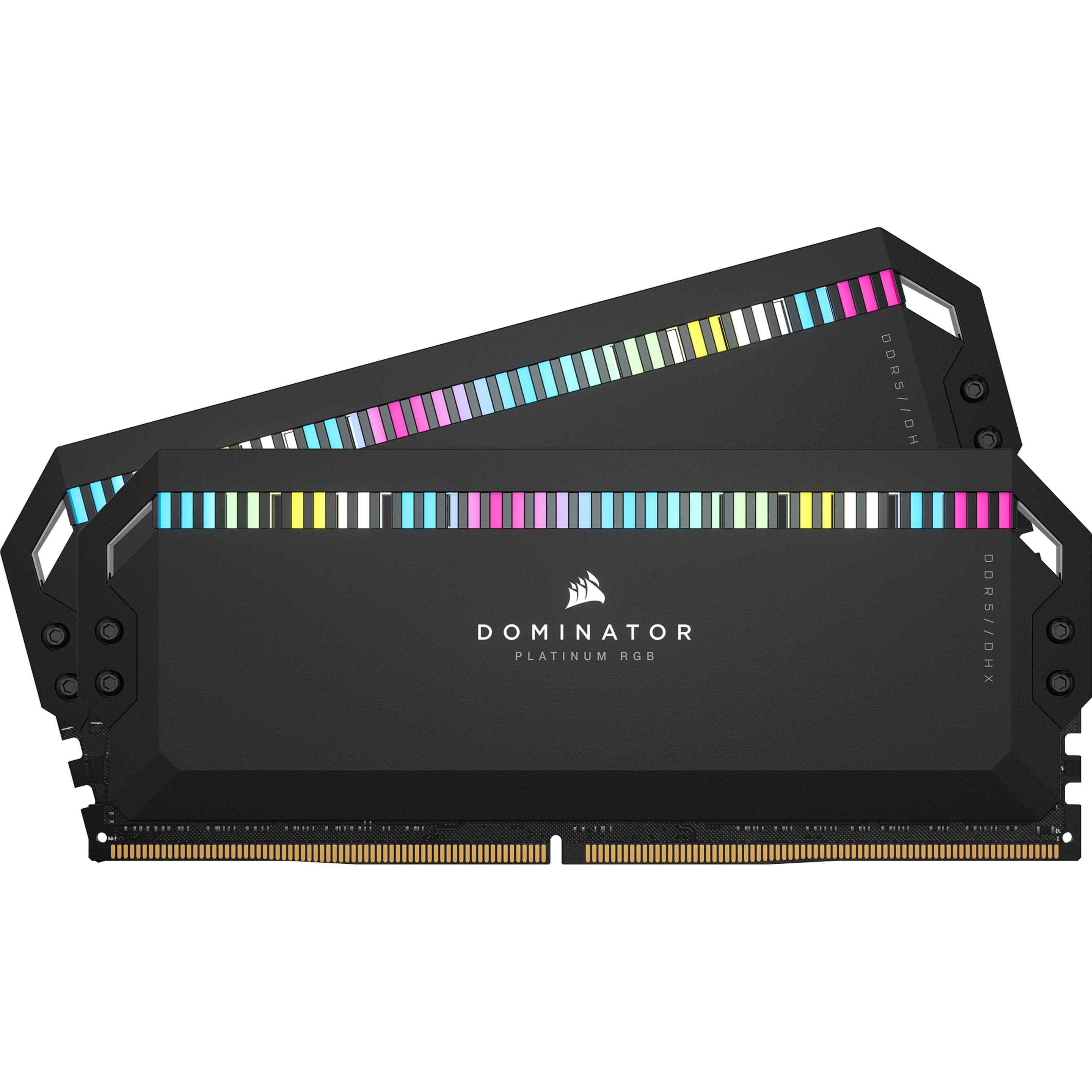 Corsair Dominator Platinum RGB (2 x 16GB, 5600 MHz, DDR5-RAM, DIMM), RAM, Schwarz