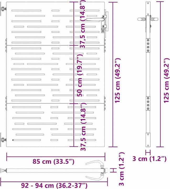 Produktbild vidaXL Gartentor