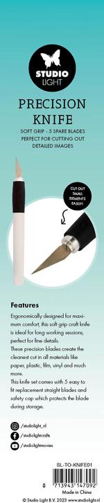 Produktbild art by marlene Präzisionsmesser + 5 Ersatzklingen Essentials Tools (Cutter)