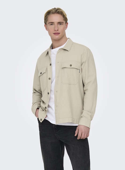 Produktbild Only & Sons Locker geschnitten Hemdkragen Hemd Hemd (XXL)