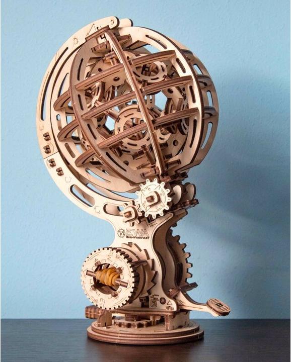 Actual product image Eco Wood Art Kinetic Globe - 3D wooden construction kit