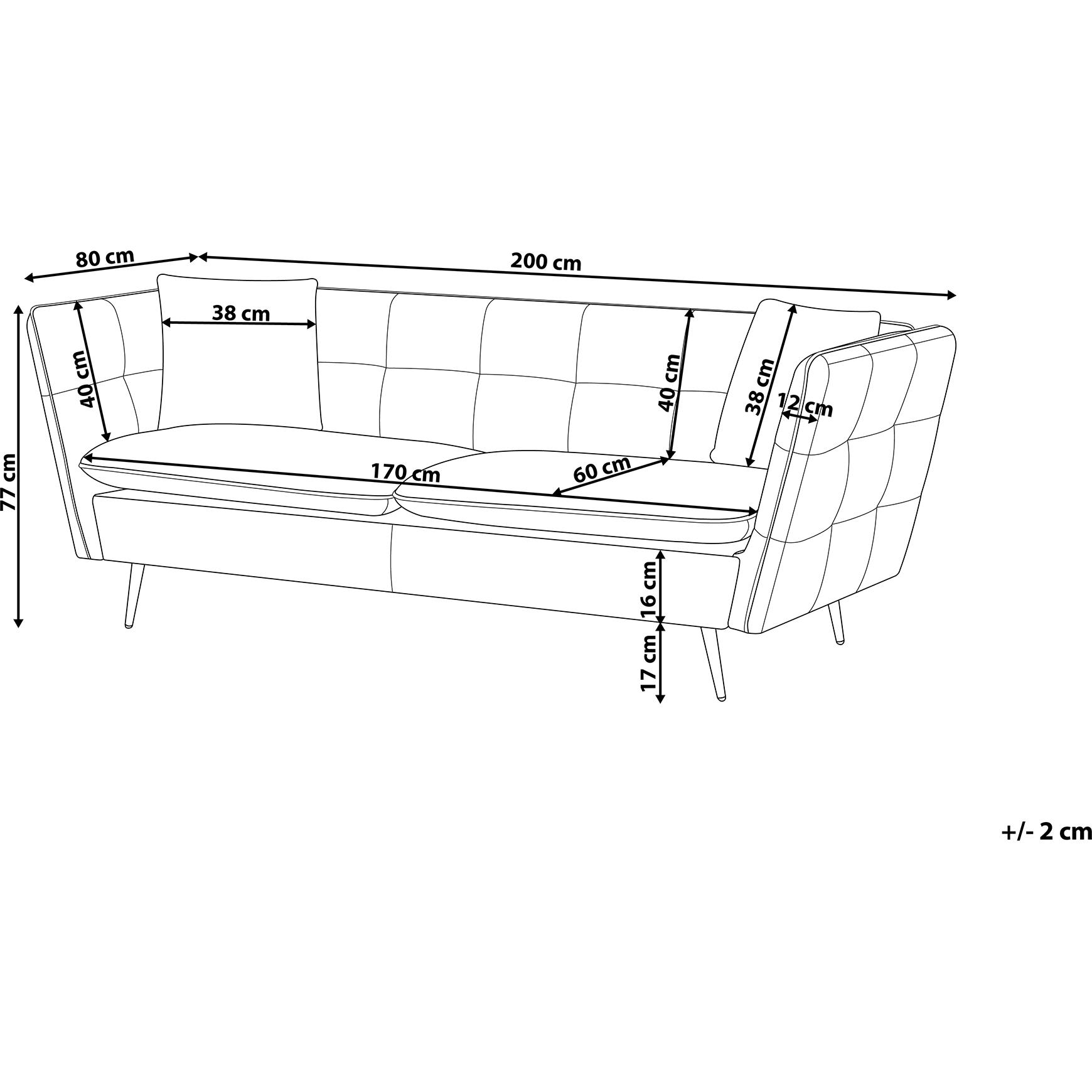 Thumbnail - Beliani, Sofa, Frederica (3-Sitzer)