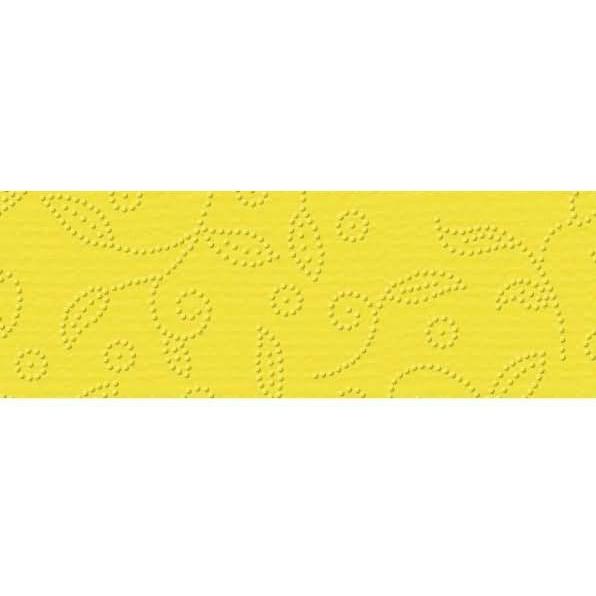 Ursus, Bastelpapier, Prägekarton Elegance 220g/qm 23x32cm VE=5 Blatt Ranken sonnengelb (220 g/m², 5 x)