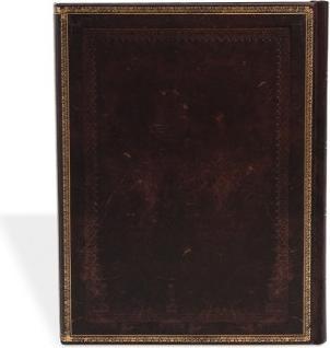 Actual product image Paperblanks Black Morocco Leather Flexi - Notebook (Special, Plain, Hardcover)