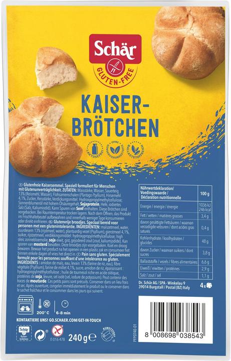Morga Kaiserbrötchen glutenfrei (257 g)
