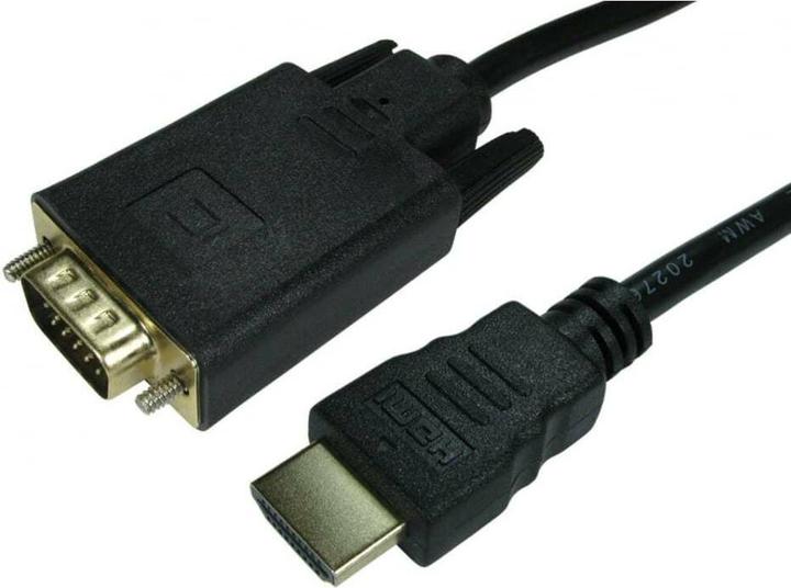Image du produit Cables Direct 1mtr HDMI To VGA Cable Plaqué Or (1 m)