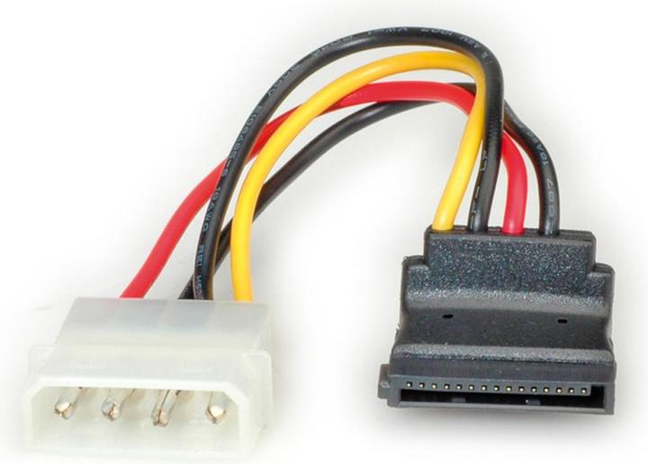 Roline Adapterkabel 4 pol. HDD / SATA, abgewinkelt