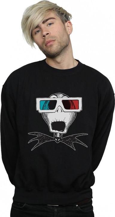 Produktbild Disney Nightmare Before Christmas Jack Skellington 3D Glasses Sweatshirt (M)