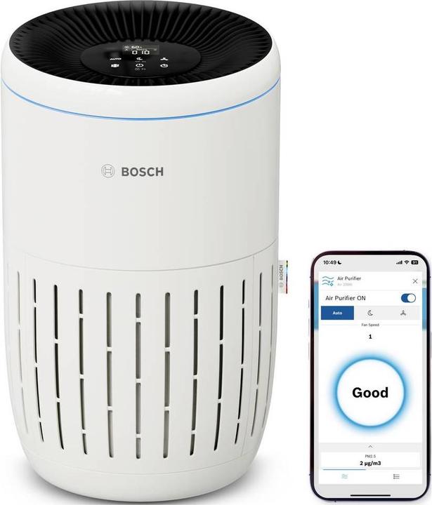 Produktbild Bosch Home Comfort Bosch 7733703375+7733702201 Air 2000i+Air 2000 Filter Luftreiniger 37 m² Weiss (37 m²)