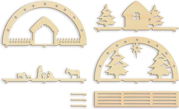 Produktbild Trenddeko Weihnachtskrippe Christkind (30 x 16 cm)