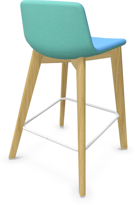Light blue, White, Mint, Ash natural light grey stained