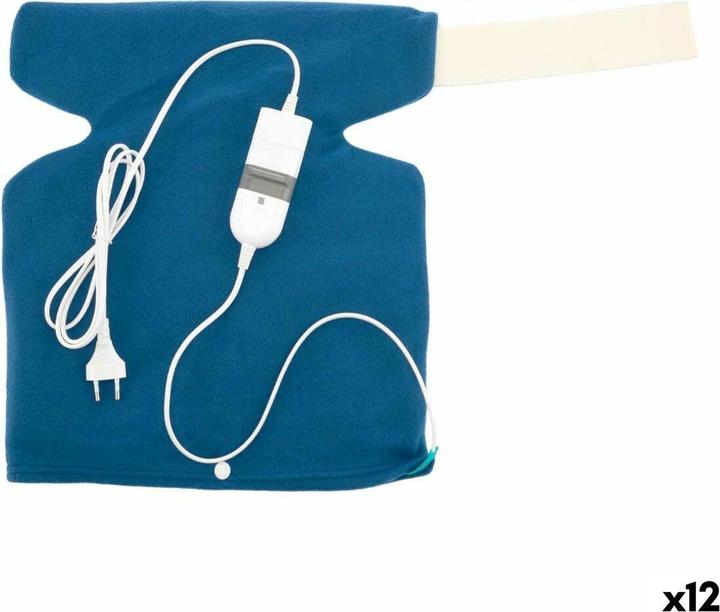 Actual product image Gift Electric hot water bottle back neck blue plastic 40 W (12 pieces) (Electric bed bottle)