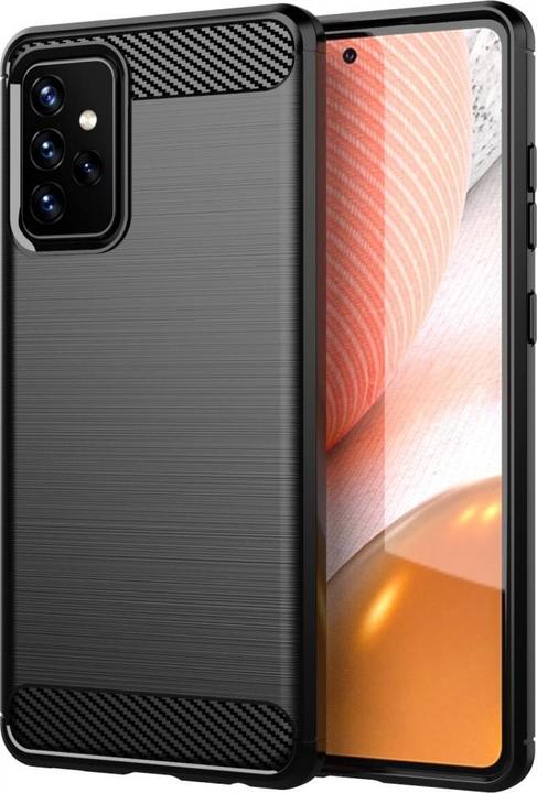 Produktbild Screenguard Samsung Galaxy A72 Hülle Carbon Brushed Soft TPU (Samsung Galaxy A72)