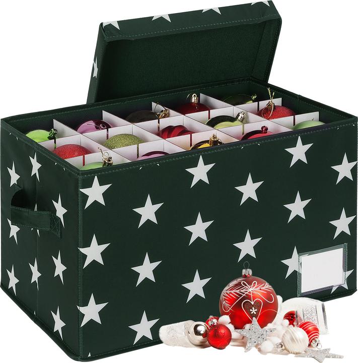 Produktbild Relaxdays Weihnachtskugel Aufbewahrungsbox (42.50 cm, 1x)