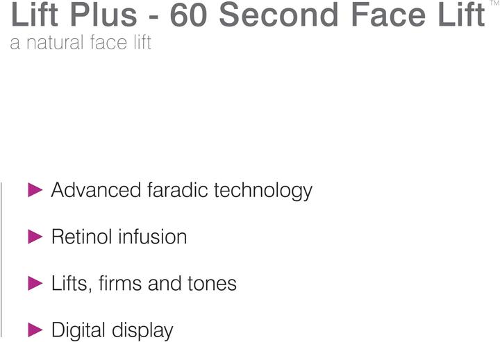 Nährwerte und Zutaten Rio 60 Second Facial Lift Plus